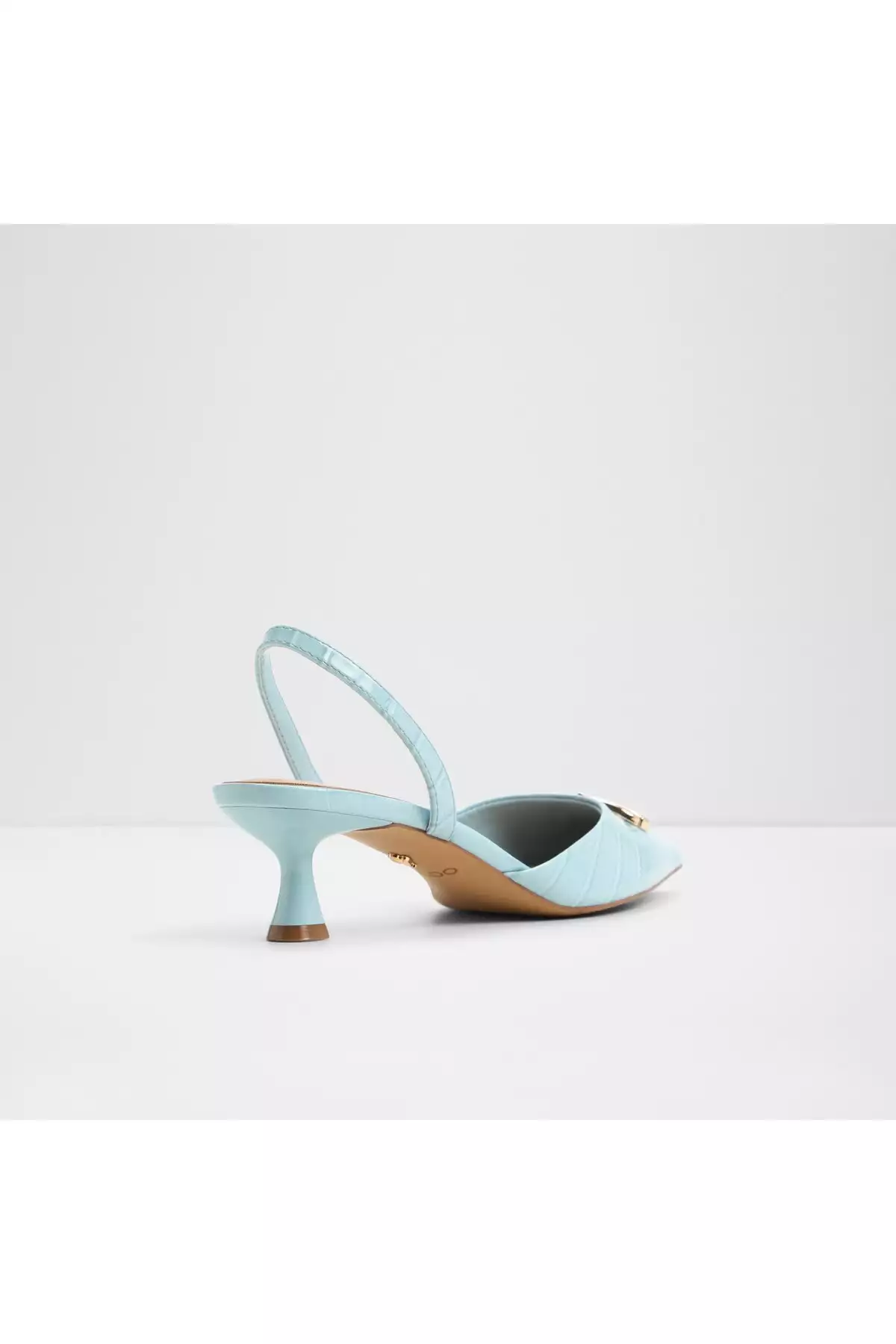 دلکیت - کفش پاشنه کوتاه زنانه از جنس چرم مصنوعی آبی برند Aldo - 926238317