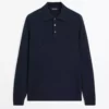 پولویی یقهدار با بافت ترکیبی پشم یونی برند Massimo Dutti - 984763911