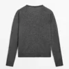 پلیور و یقه V کشبافی پشمی برند Massimo Dutti - 953461062