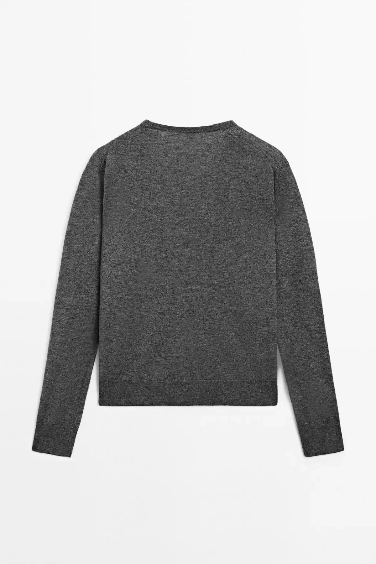 پلیور و یقه V کشبافی پشمی برند Massimo Dutti - 953461062