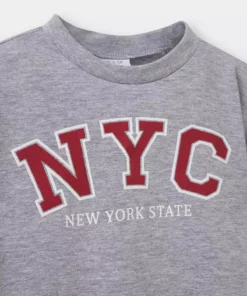 تیشرت کوتاه آستین با یقه دوچرخهای و طرح چاپی برای پسر بچه برند Defacto - 947711893