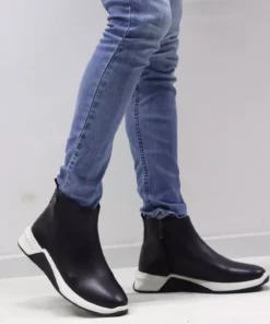 بوت چرم سیاه مردانه 411253 برند Pierre Cardin - 378060061