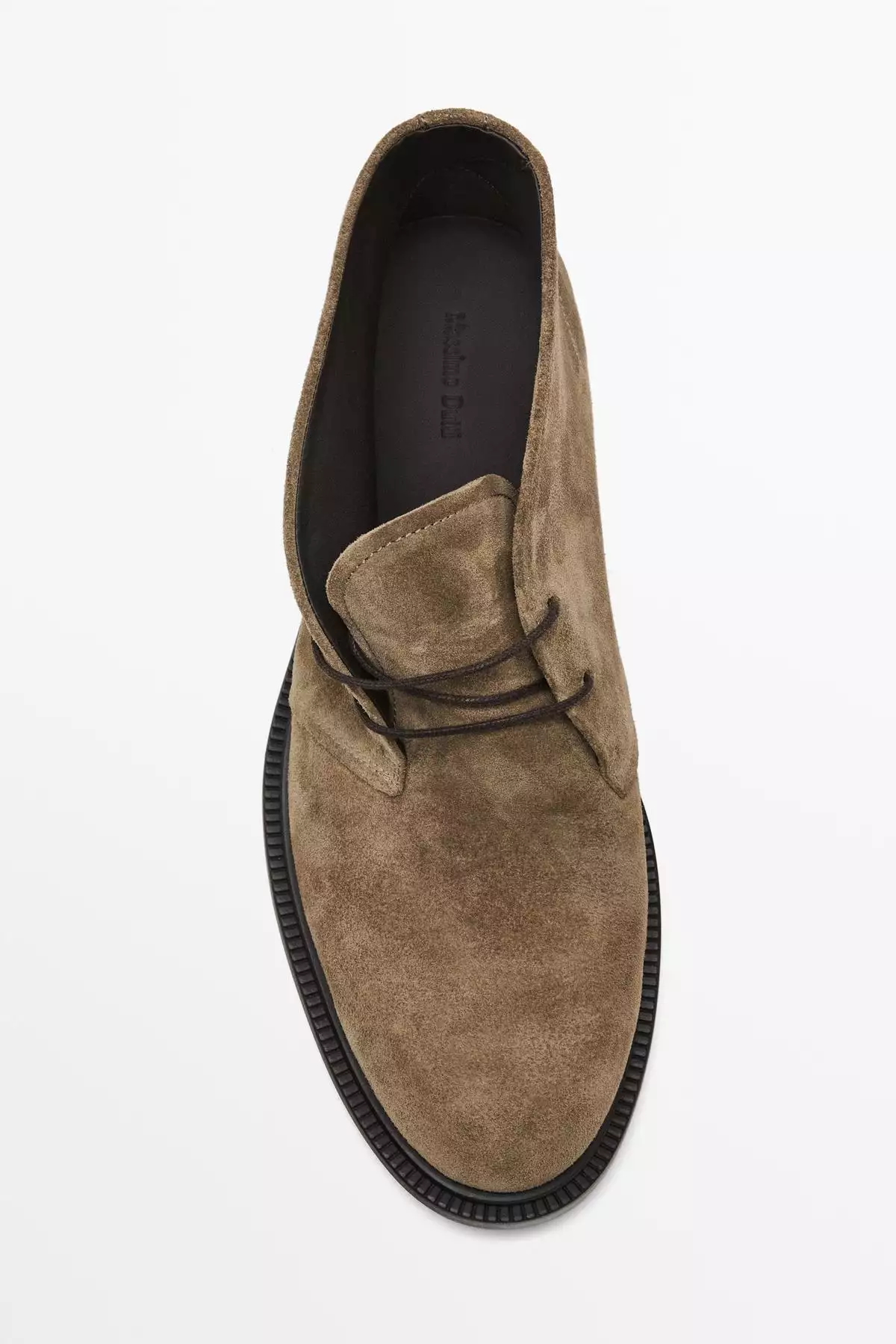 بوت چرم ضخیم سوئدی با شکاف برند Massimo Dutti - 970255111