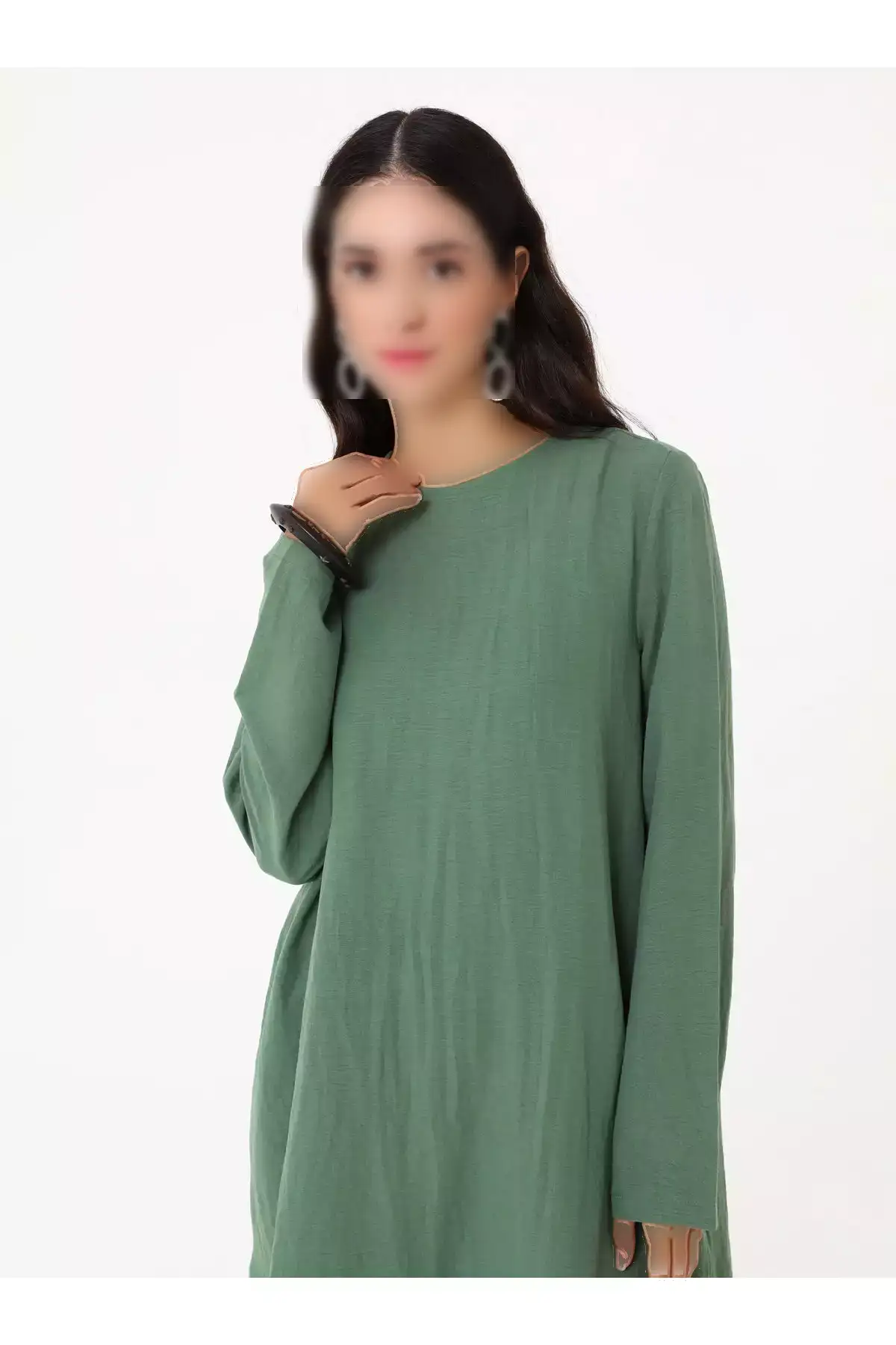 ست تونیک و شلوار آئروبین پایه - رنگ خاکی - برند Refka - 970448629