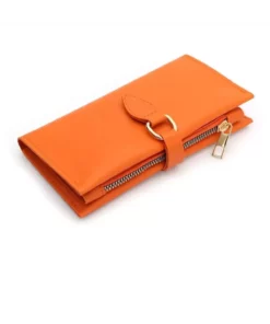 کیف چرمی نارنجی برند şeffafavm - 894020973