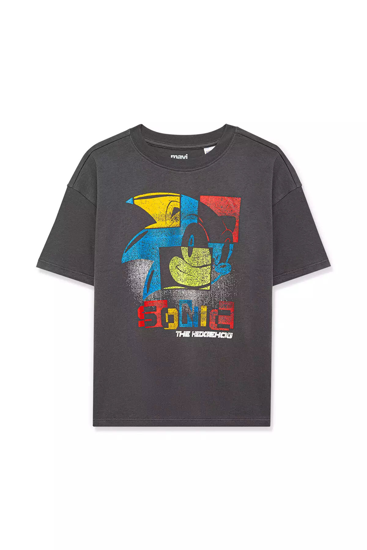 تیشرت گرافیکی سونیک به رنگ آنتراسیت / مدل اوورسایز 6610160-80106 برند Mavi - 792173229