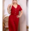 سرهمی زنانه با جزئیات دکمهای قرمز برند garajmood - 969022756