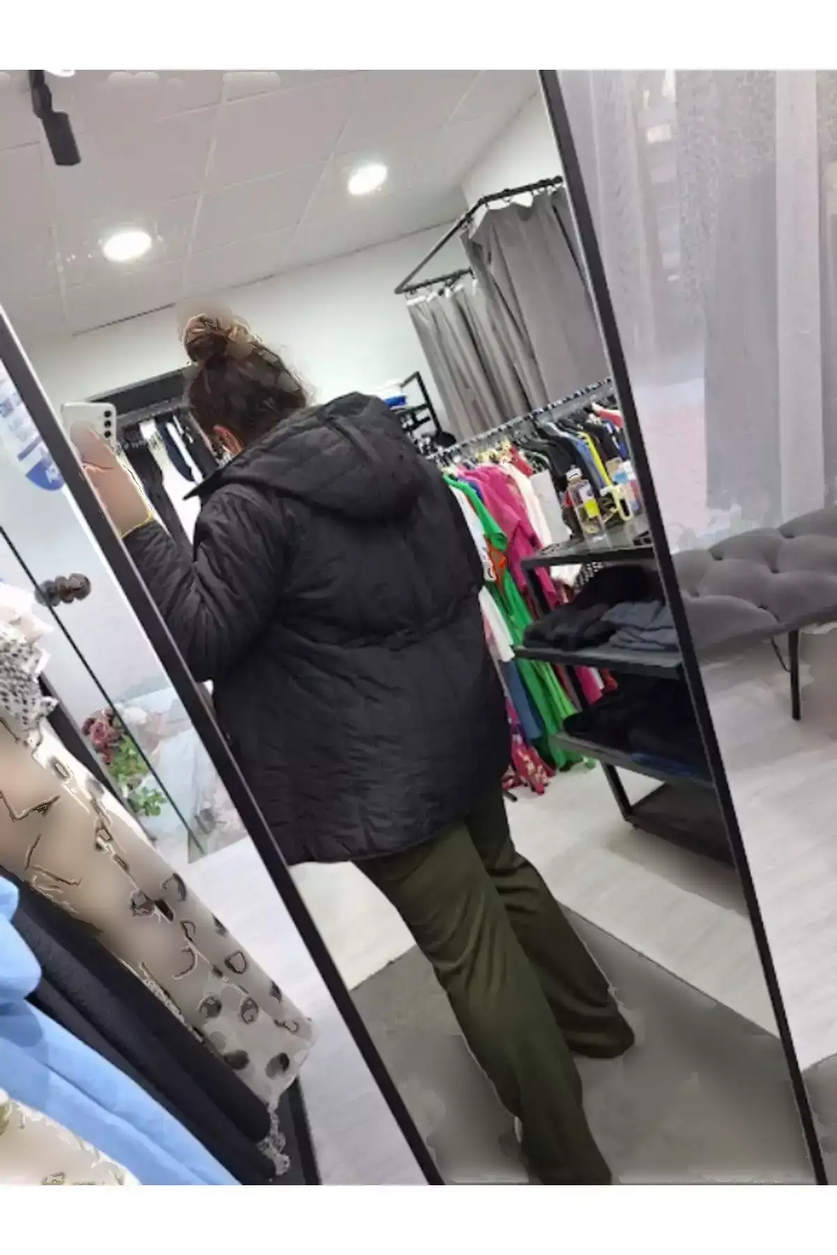 کاپشن کوتاه با کلاه و مدل بزرگ سایز برند aysen - 996646773