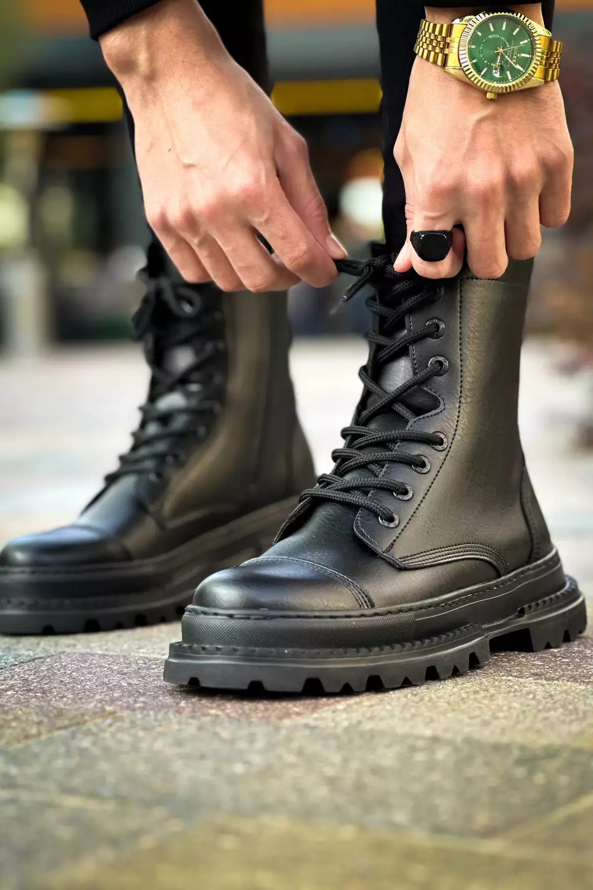 MN229 - بوت مردانه FST Crow سیاه برند Mooien - 972320878