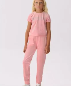 تیشرت صورتی دخترانه فروشگاه BG برند Guess - 854165837