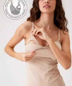 تاپ شیردهی کتان ۱۰۳۱ با طراحی مخفی کننده سینههای زنانه برند Pierre Cardin - 38003803