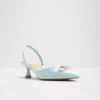 دلکیت - کفش پاشنه کوتاه زنانه از جنس چرم مصنوعی آبی برند Aldo - 926238317