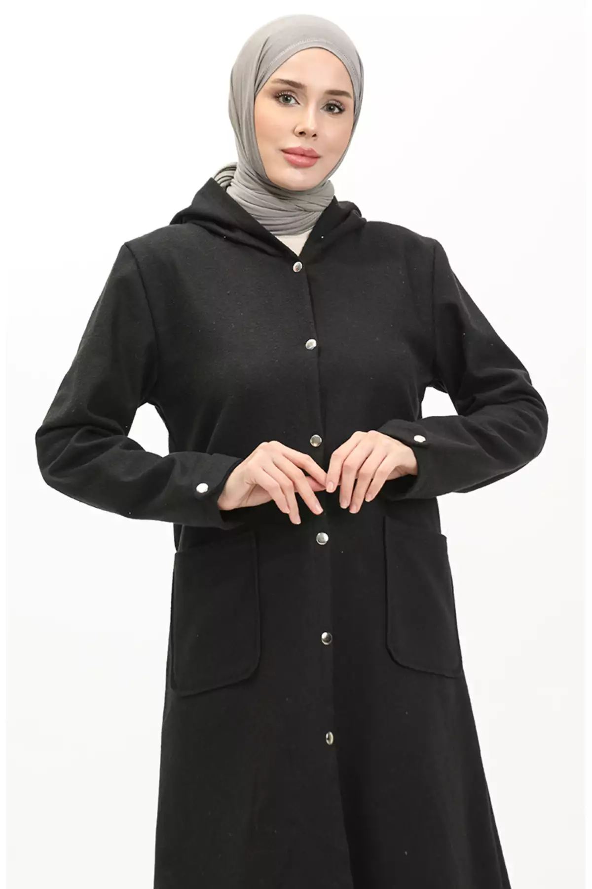 کاپشن کاشی کلاهدار 1691-07 مشکی برند sefamerve - 833440514