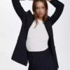 دامن نازک راهراست زنانه مانگو برند MANGO - 350310168