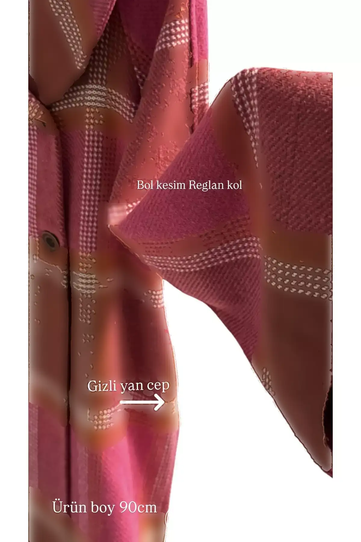 کاپشن زمستانی با ۵۰٪ ترکیب پشم، سایز بزرگ، از پارچه کَشَه و بُکلت. برند SARE ERKMEN - 993989678