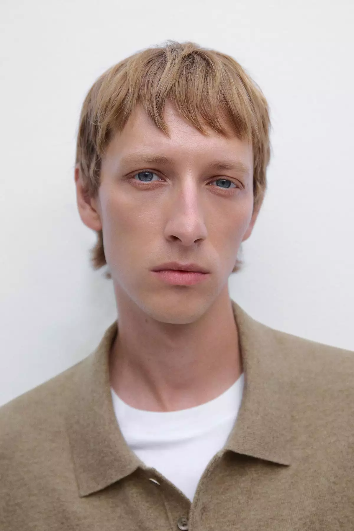 پولوشرت با یقه ایستاده و ترکیب پشم یاتون برند Massimo Dutti - 984774169