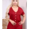 سرهمی زنانه با جزئیات دکمهای قرمز برند garajmood - 969022756