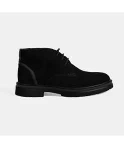 بوت سویی ش suede مشکی با بندی مردانه برند Desa - 989608266