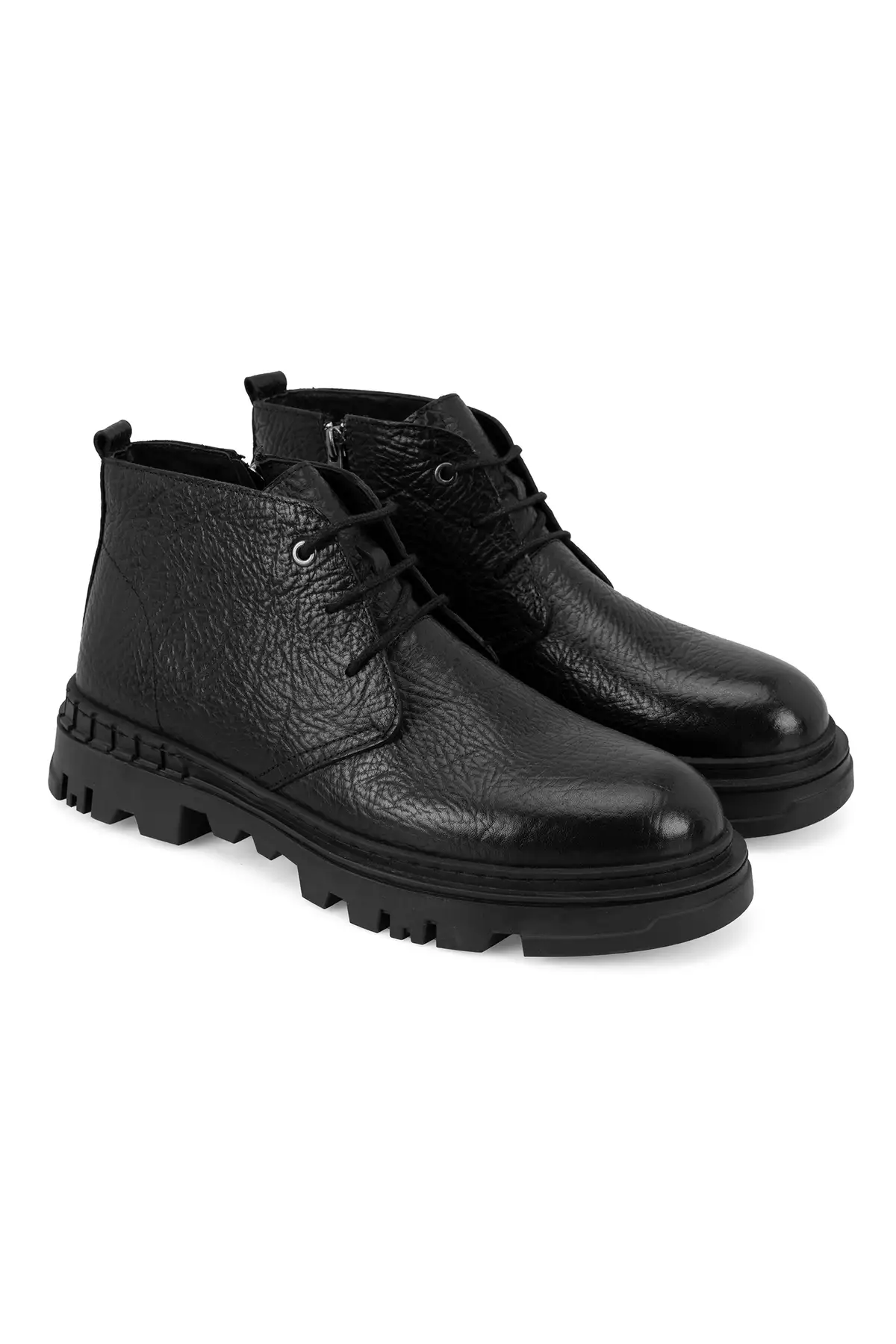 بوت چرم مردانه لیونرا سیاه برند Desa - 863659589