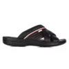 ترلیک مردانه مشکی دلما با زیره آناتومیک از چرم طبیعی برند U.S. Polo Assn. - 865541587