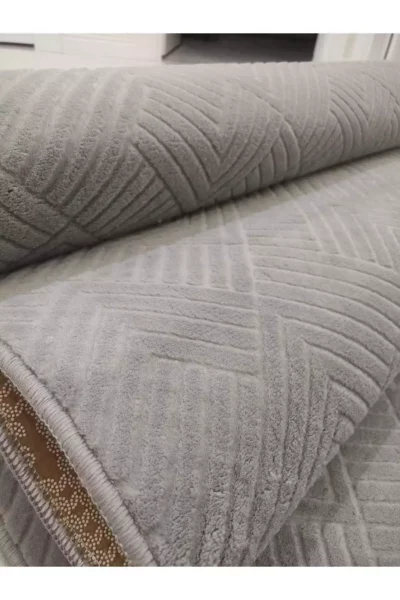 رولیف آدِن - فرش راهرو و سالن با پایه نرم، مناسب برای اتاق، سالن، کریدور و آشپزخانه - خاکستری برند Merinos - 797861083