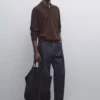 پولوشرت پشمی با ترکیب پنبه برند Massimo Dutti - 969523308