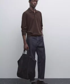 پولوشرت پشمی با ترکیب پنبه برند Massimo Dutti - 969523308