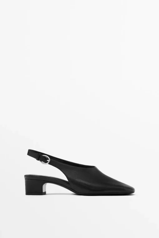 کفش پاشنه‌دار جلو باز برند Massimo Dutti - 942227864
