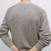 کاپشن با یقه گرد از جنس تریکو موچین برند Massimo Dutti - 963076533