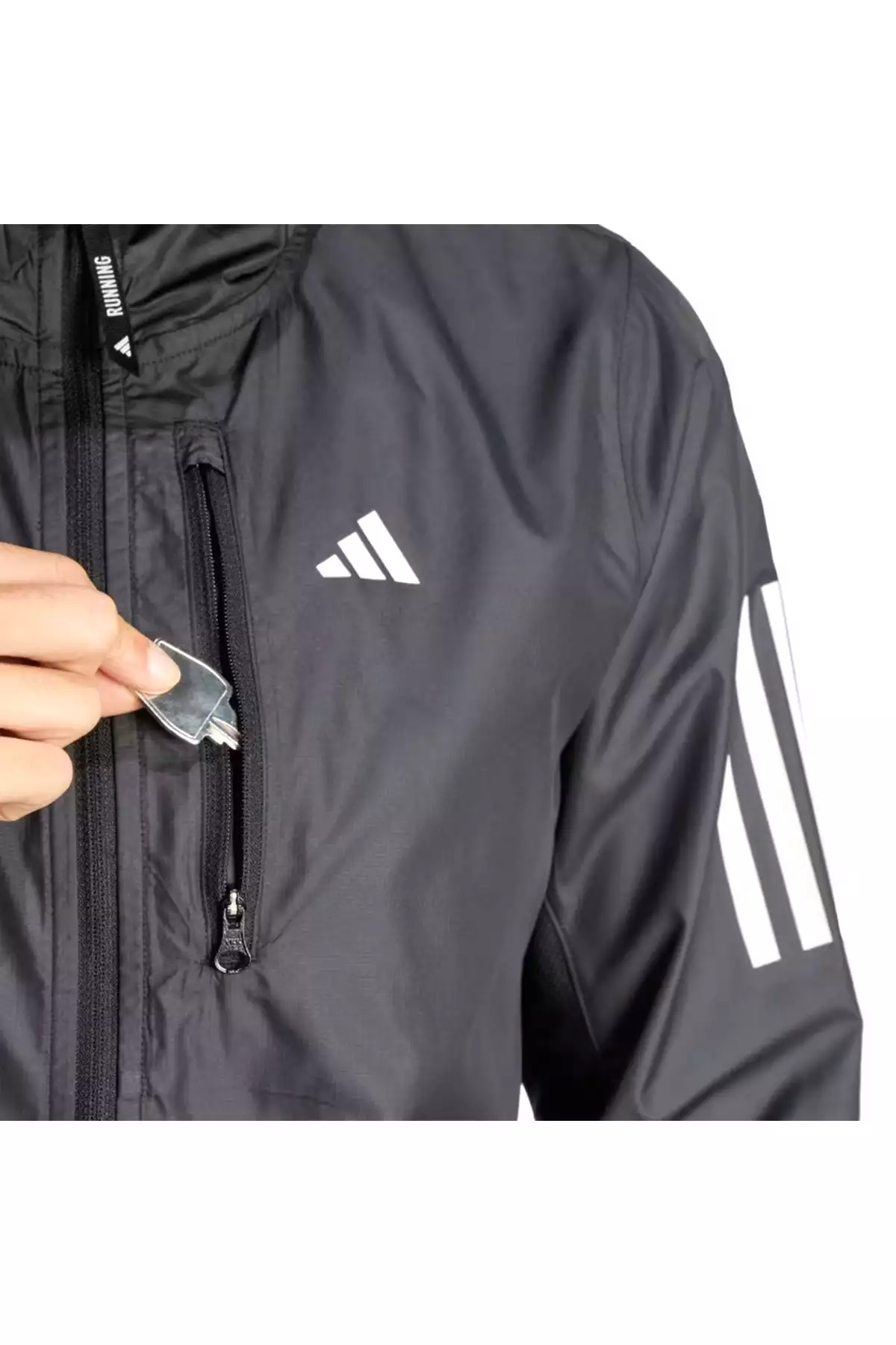 ژاکت ضد باد دویدن زنانه اوتر بی به رنگ سیاه مدل IN1576 برند adidas - 943725657