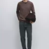 ژاکت پشمی یقه V برند Massimo Dutti - 991302873