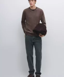 ژاکت پشمی یقه V برند Massimo Dutti - 991302873