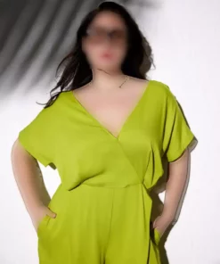 تولام پفی بزرگ سایز ویوی رنگ سبز برند LUOKK - 933180435