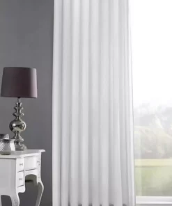 پرده آفتابی بلند سفید ساتن کلاس اول برند Pierre Cardin - 76241034