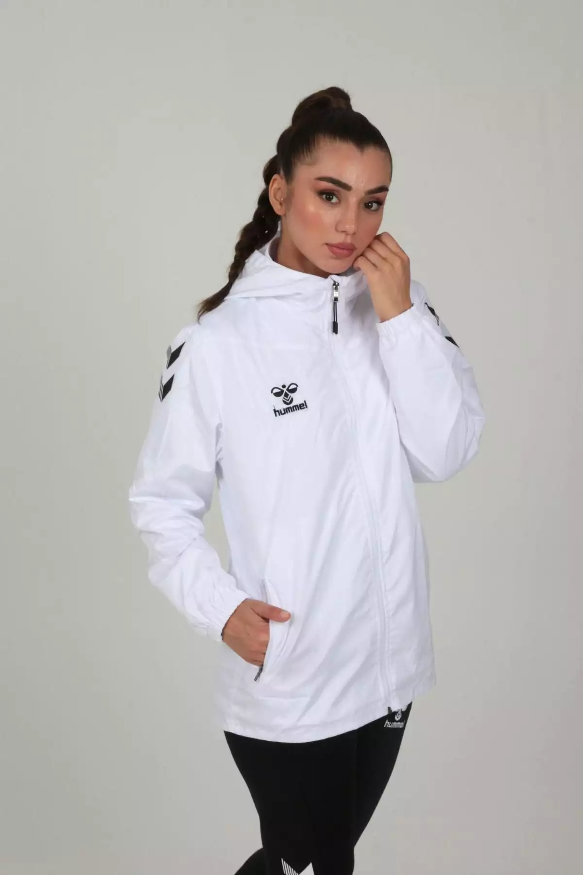 بارانی اورگن سفید برند hummel - 844228459