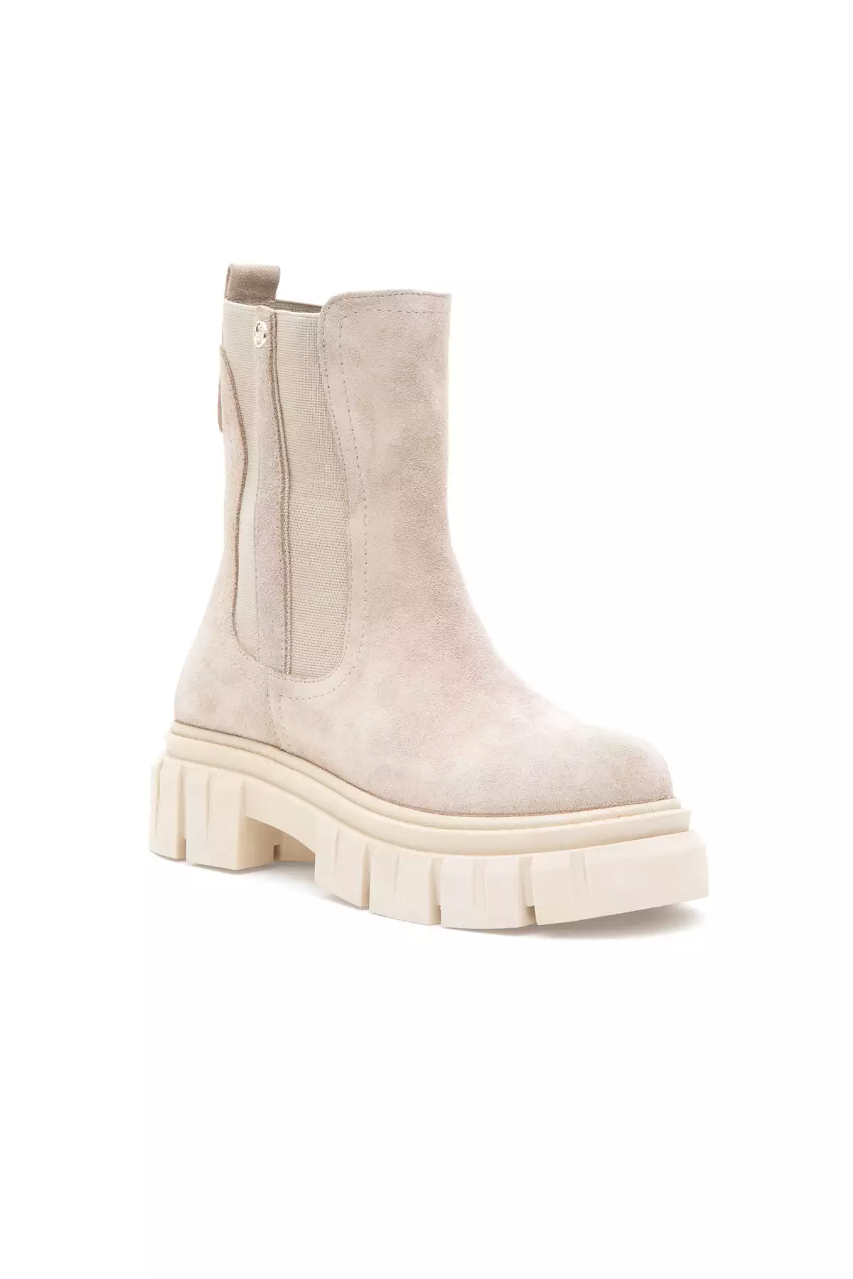 بوت زنانه به رنگ بژ از جنس سوئید مدل 50297258-VR011 برند U.S. Polo Assn. - 873704382