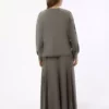 ست سوئیشرت و دامن با بافت نرم و راحت - رنگ خاکی - بنین برند Benin - 920558617