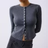 ژاکت با دکمه بافتنی برند Bershka - 984750508