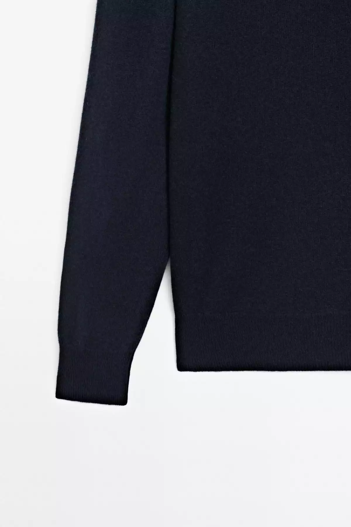 پلیور یقه گرد با ترکیب پشم یان برند Massimo Dutti - 967591031