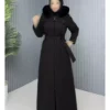 کاپشن زنانه بزرگ سایز با آستر و کلاهدار بانوکان برند GLR&GYM - 1018875691