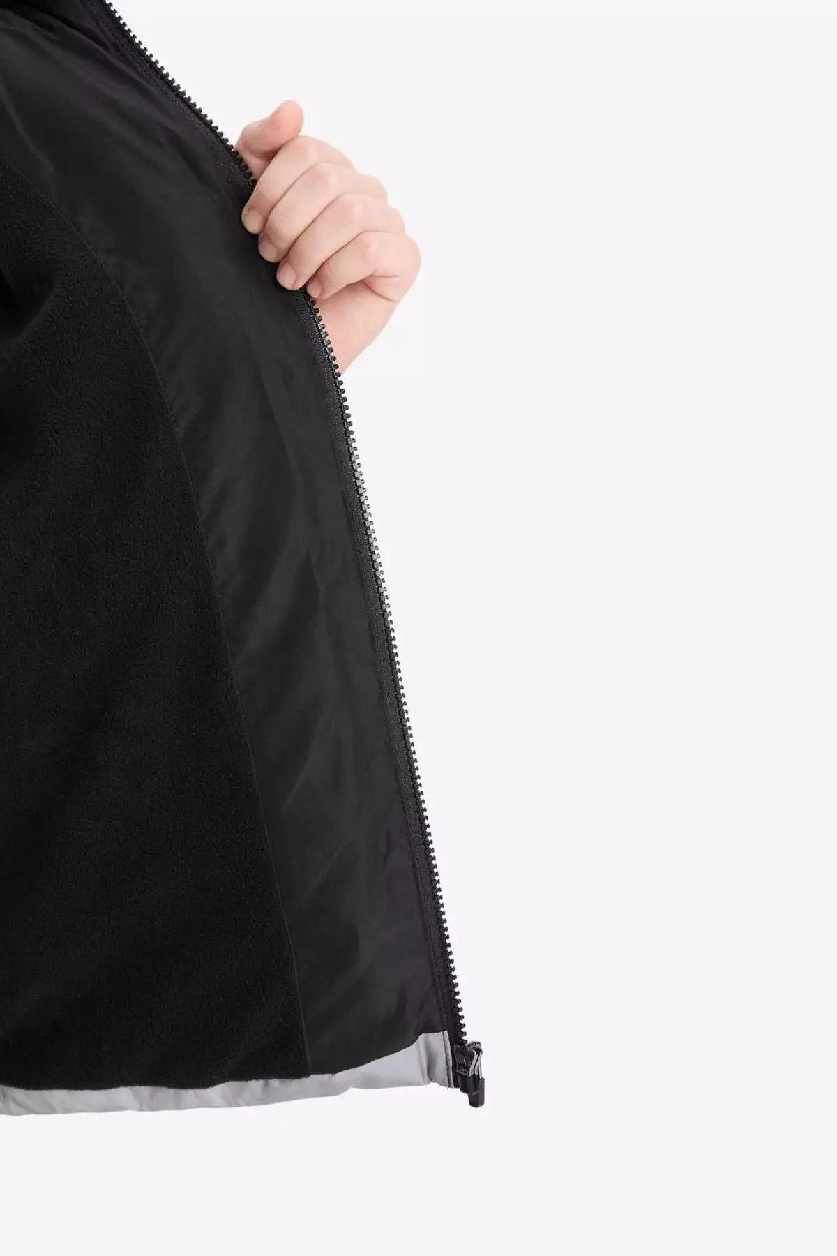 پالتوی کاپشن کلاهدار با کلاه و آستر پشمی ضد آب برای پسران - کد E9348A825WN برند Defacto - 993840677