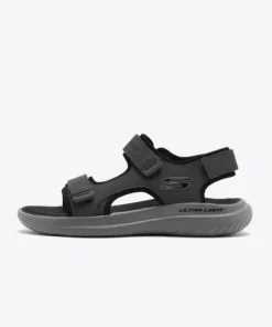 صندل باندر 2.0 - صندل مردانه خاکستری تاتون 232893 چار برند Skechers - 906090246