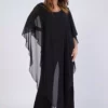 سرهمی مشکی با اکسسوری شيفون برای سایز بزرگ برند Nelly - 283914717