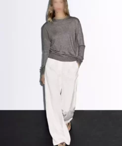 ژاکت پشمی یقه گرد برند Massimo Dutti - 957598678