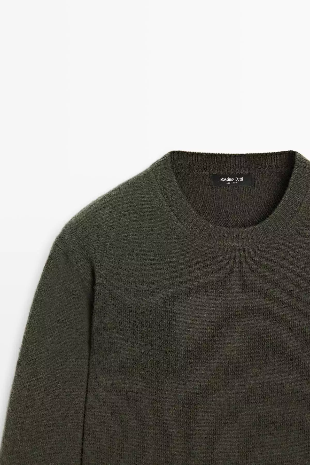 ژاکت بافتنی یقه دوچرخهای با ترکیب پشم یوزی برند Massimo Dutti - 1024807599