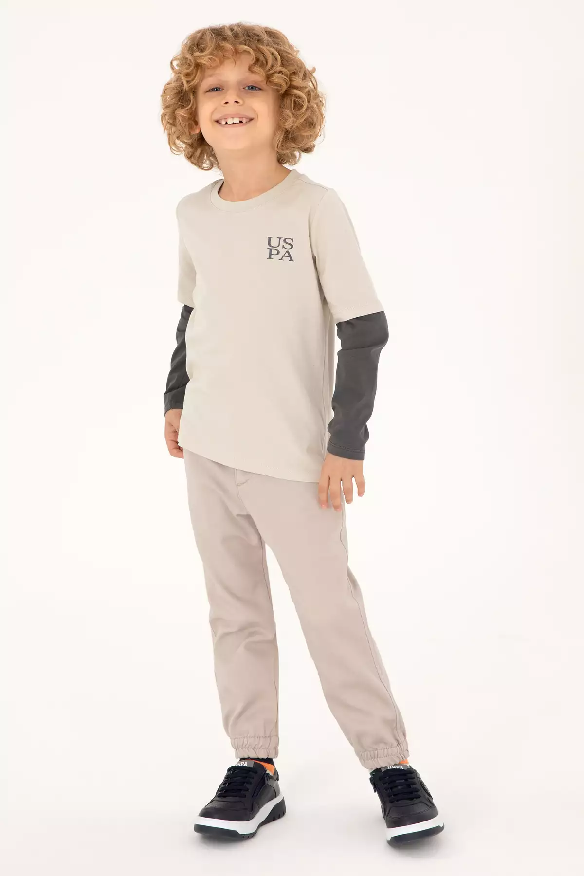 تیشرت ساده آستین بلند پسرانه 50295551-VR049 برند U.S. Polo Assn. - 875660478