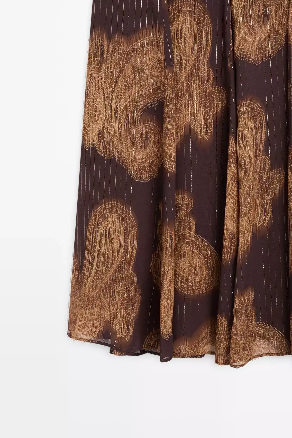 دامن میدی طرح دار آستین دار کجراه برند Massimo Dutti - 1016784452