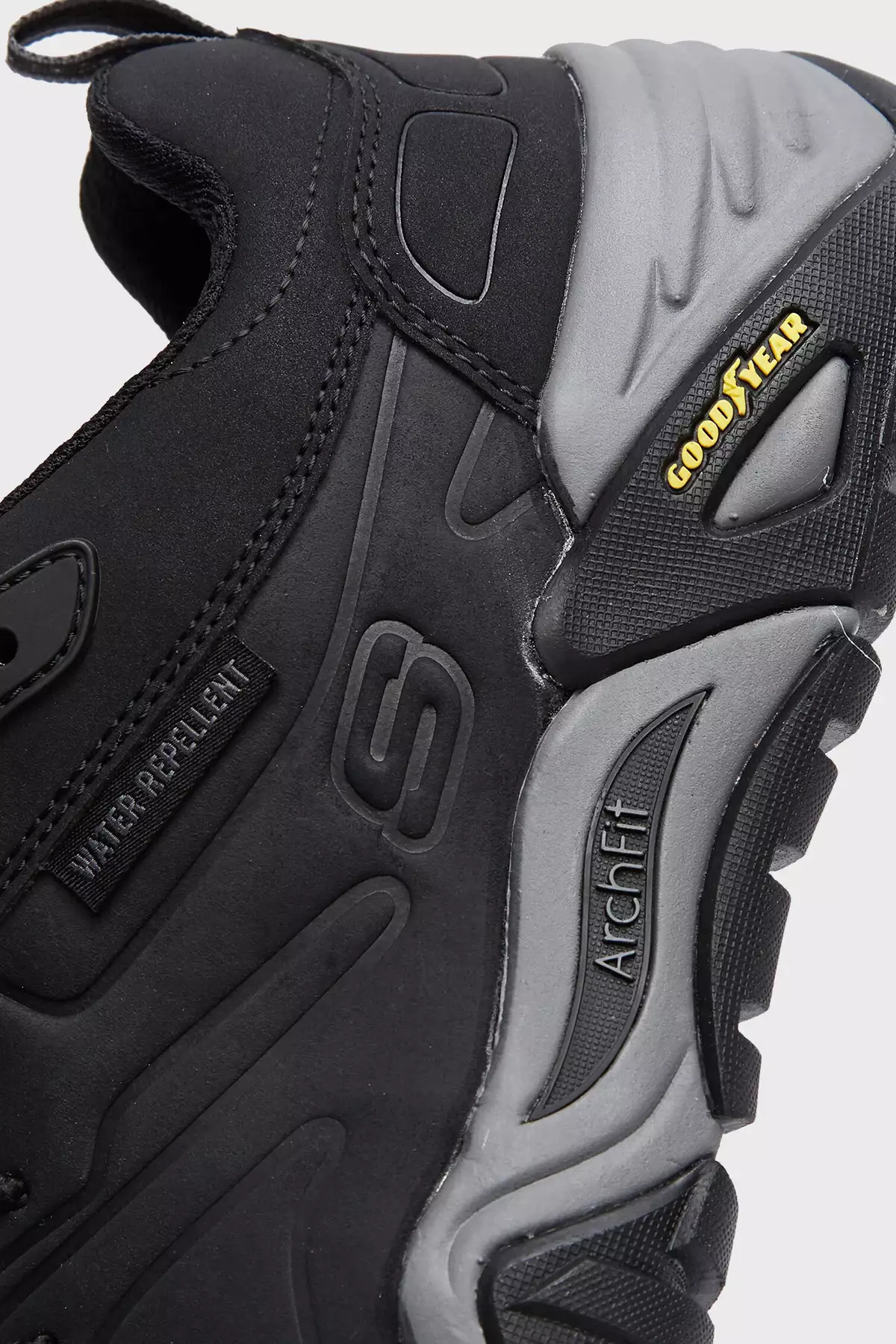 کفش ورزشی آرچ فیت با لوگو چرم مردانه مدل 204409 مشکی برند Skechers - 904104925