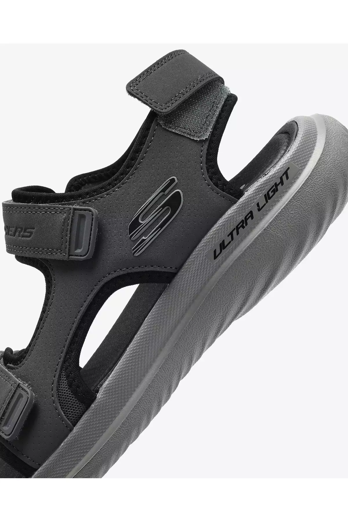صندل باندر 2.0 - صندل مردانه خاکستری تاتون 232893 چار برند Skechers - 906090246