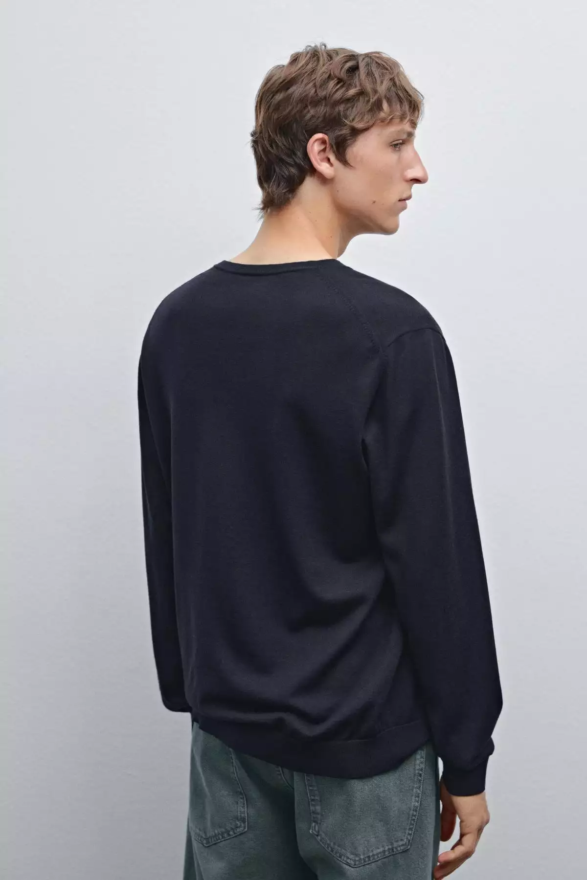 کافیست بگویید: "پلیور بافتنی 100% پشم مرینو" برند Massimo Dutti - 943650706